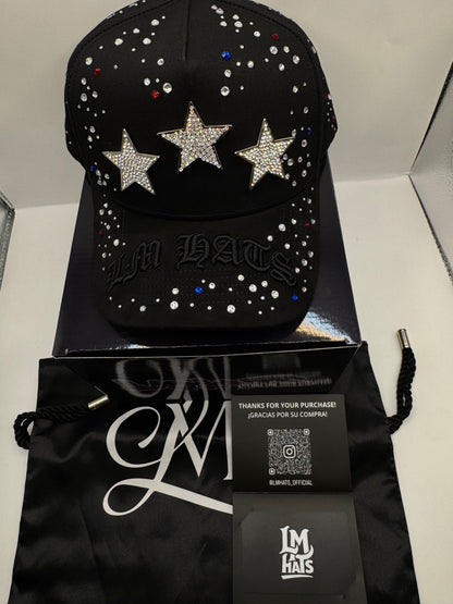 3 star cristales hats